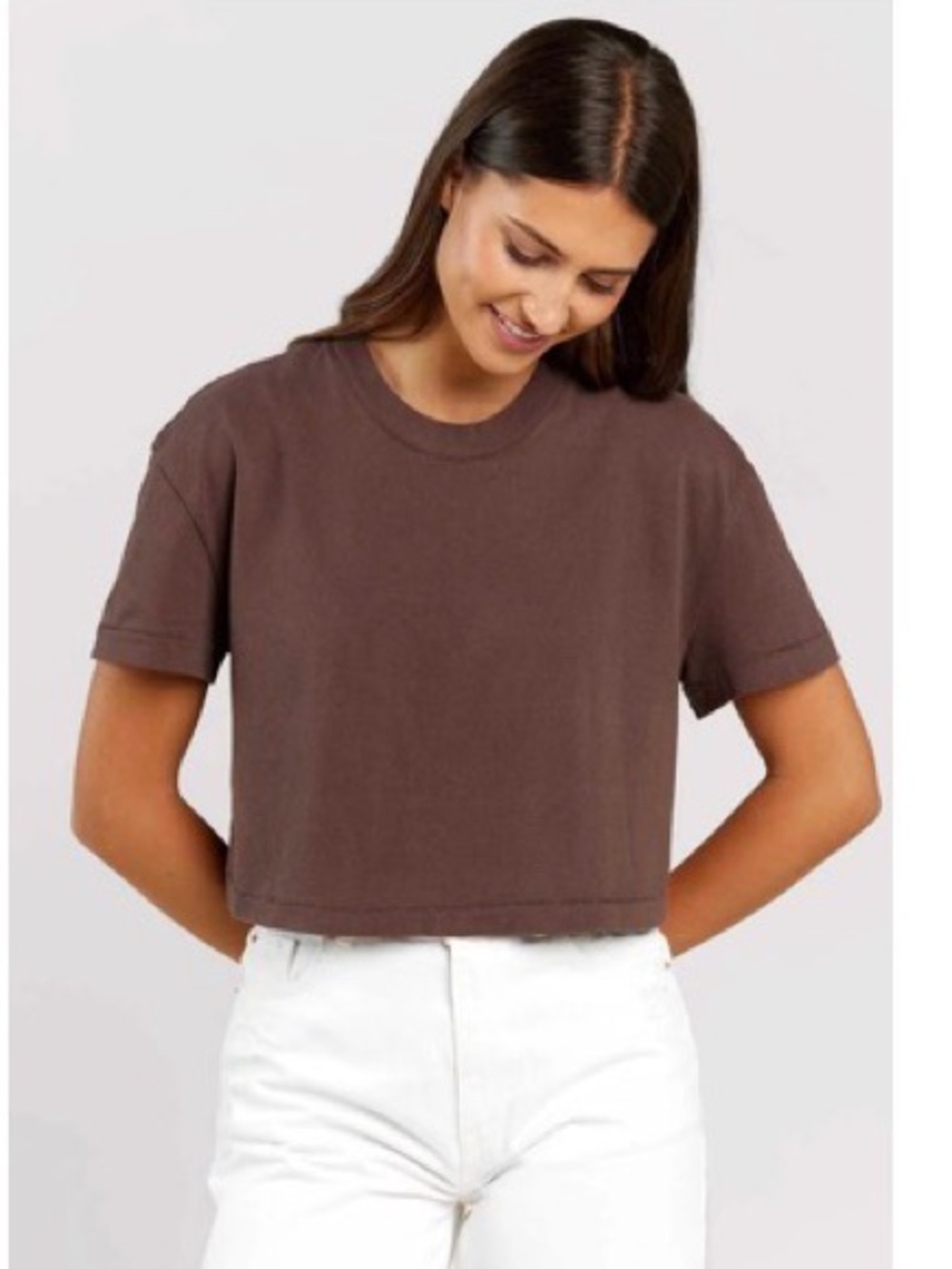 Nuuds Vintage Cotton Cropped Tee - Size M - NEW IN BAG